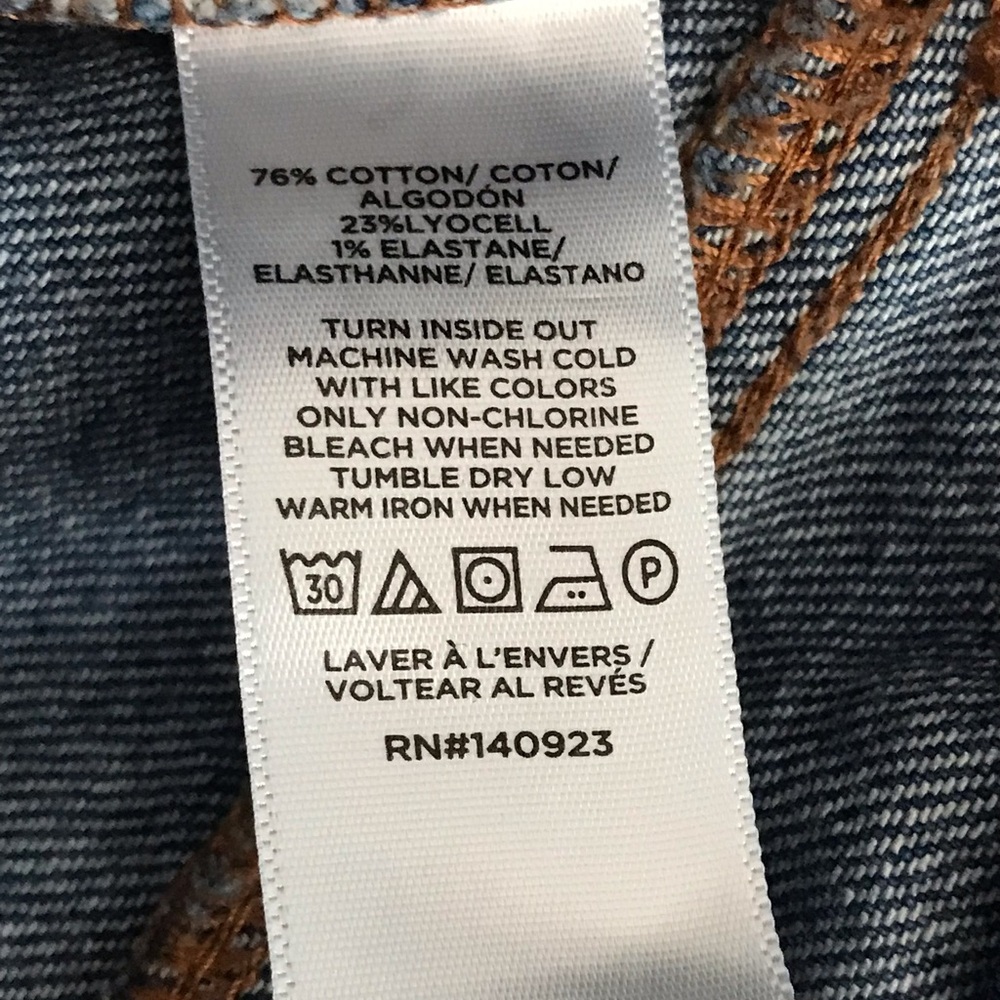 LOFT Women's Dark Blue Patch Pocket Jeans 28/6 - Picture 6 of 6